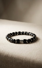 Black Onyx & Hematite Bracelet – 19 cm