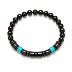 Black Onyx & Turquoise Bracelet 🍃