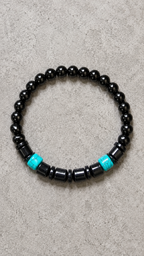 Black Onyx & Turquoise Bracelet 🍃