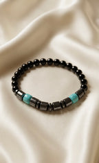 Black Onyx & Turquoise Bracelet 🍃