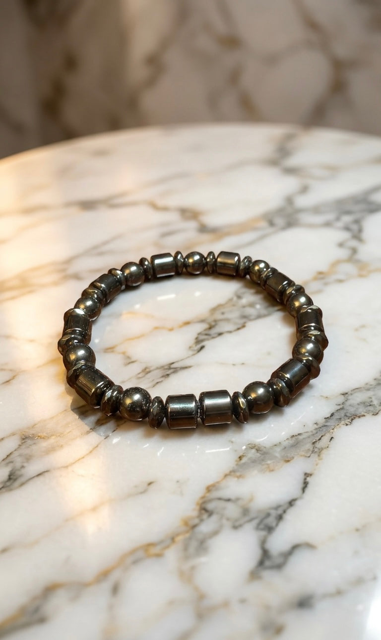 Luxury Hematite Bracelet – 19 cm – Any Size Available