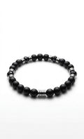 Black Onyx & Hematite Bracelet – 19 cm – Any Size Available