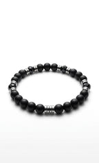Black Onyx & Hematite Bracelet – 19 cm – Any Size Available