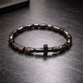 Hematite Cross Bracelet – Protection & Strength | Apashu