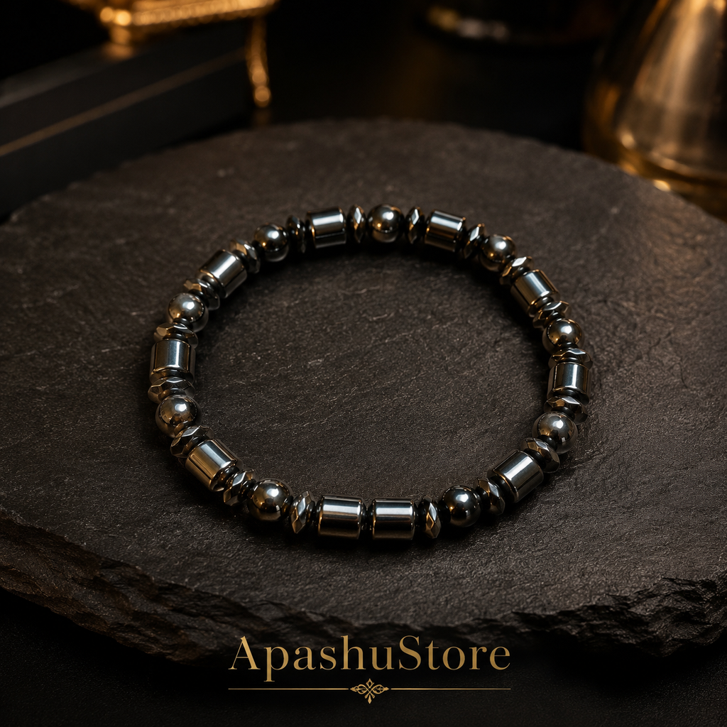 Luxury Hematite Bracelet – 19 cm – Any Size Available