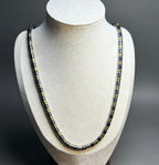 Luxury Black & Gold Hematite Beaded Necklace – 26 Inches (66 cm) – 6 mm Beads – Slip-On – Handmade – Any Size Available