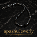 Black Onyx & Hematite Necklace –26 Inch /Any Size Available