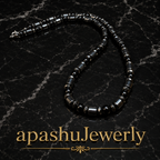 Black Onyx & Hematite Necklace –26 Inch /Any Size Available