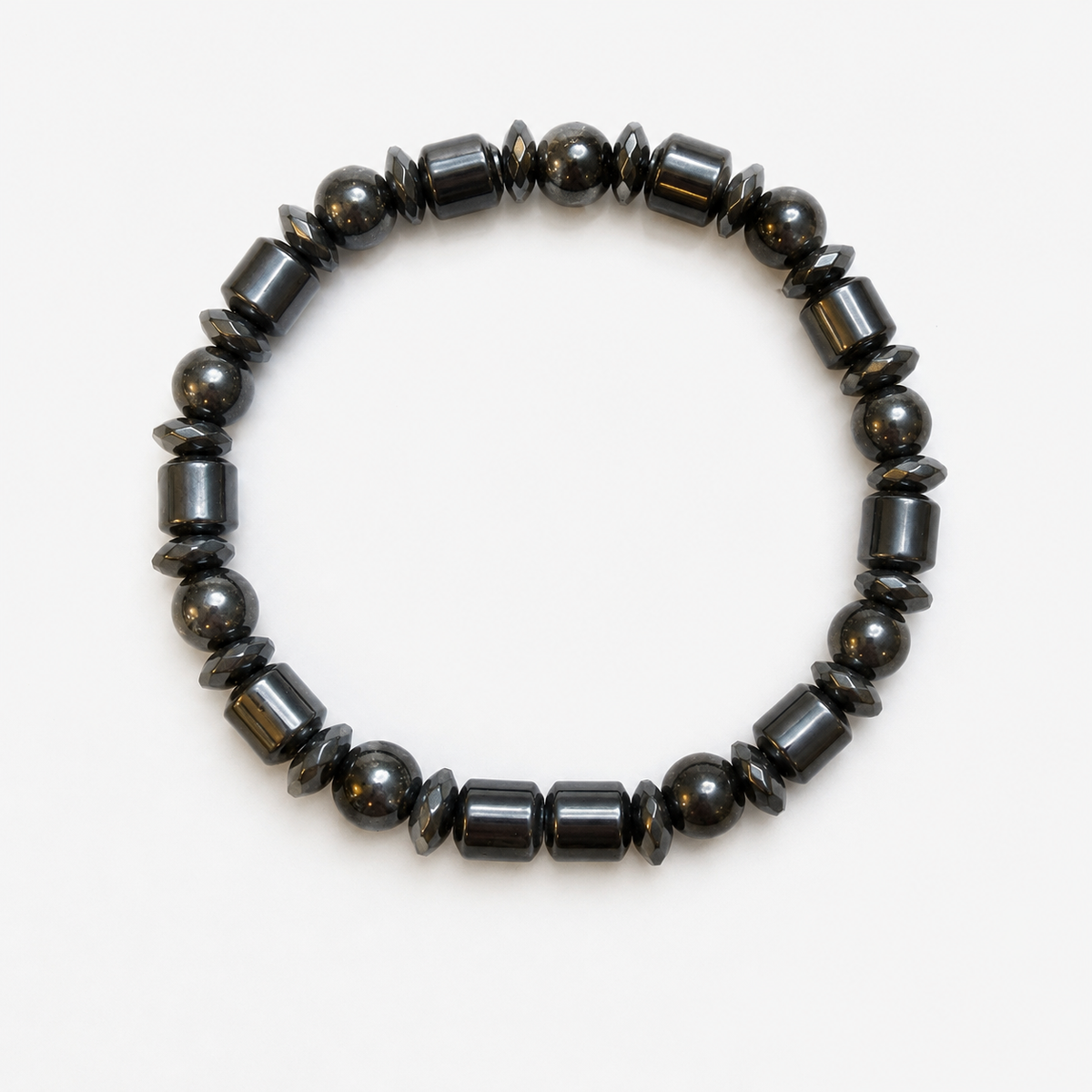 Luxury Hematite Bracelet – 19 cm – Any Size Available