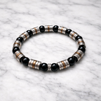Luxury Onyx & Hematite Bracelet