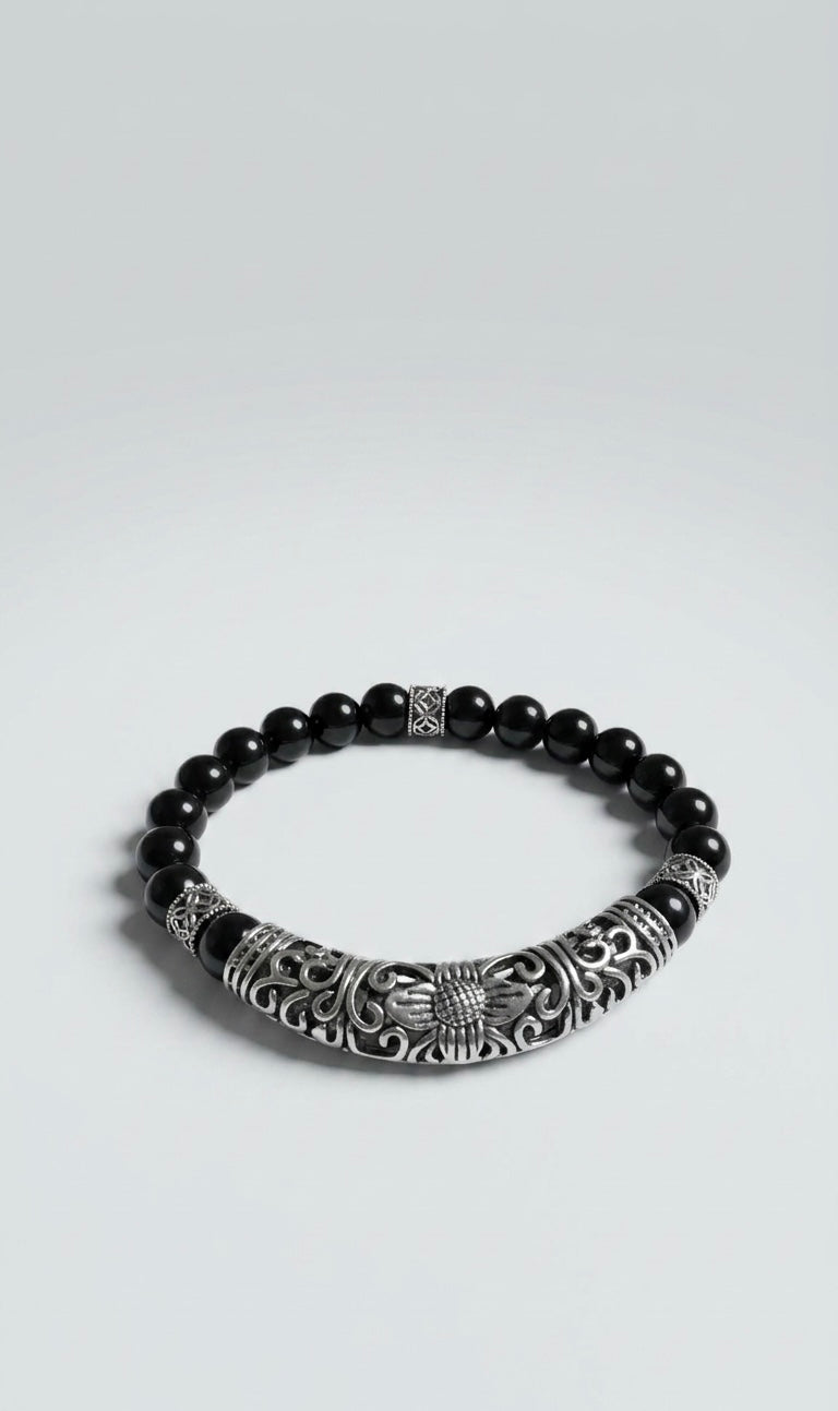 Luxury Black Onyx Bracelet – 19 cm – Any Size Available