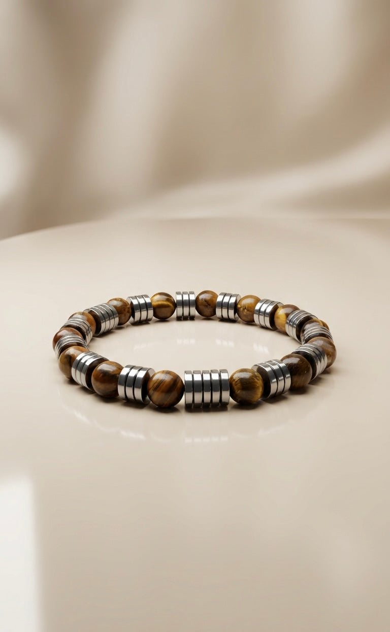The Imperial – Luxury Tiger Eye & Hematite Men’s Bracelet