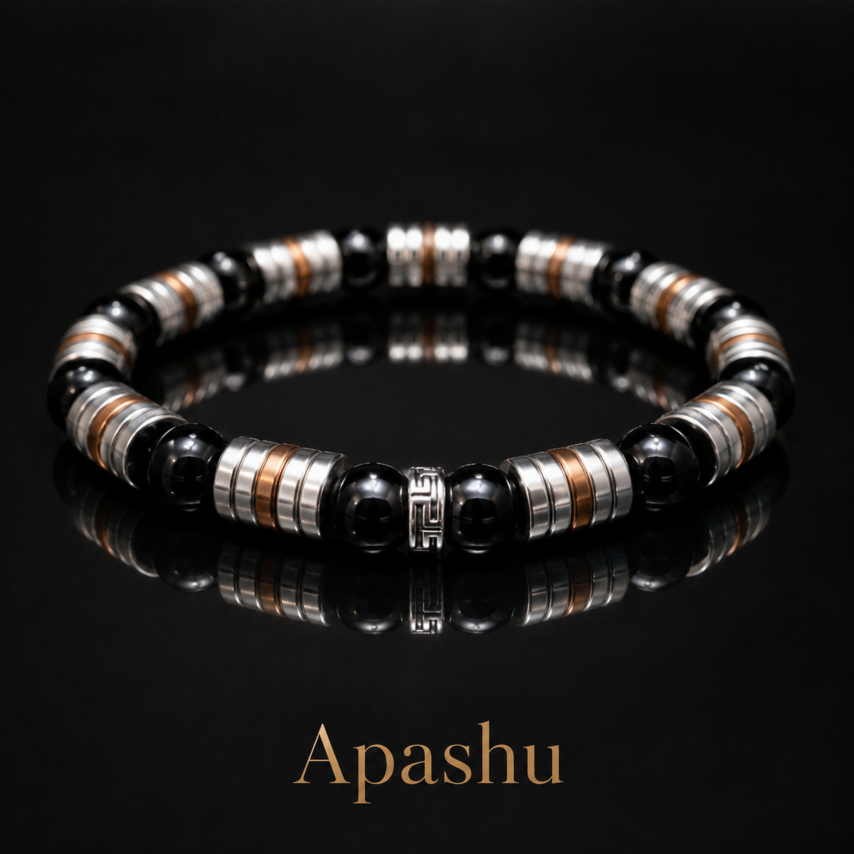 Luxury Onyx & Hematite Bracelet