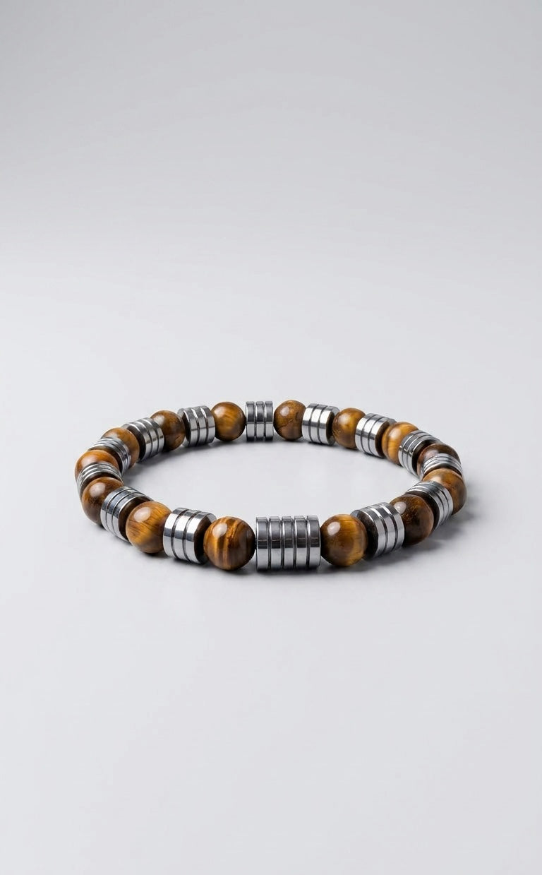 The Imperial – Luxury Tiger Eye & Hematite Men’s Bracelet