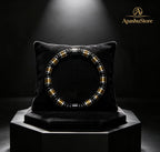 Men’s 8mm Black Gold & Silver Beaded Bracelet – Handmade – Any Size Available