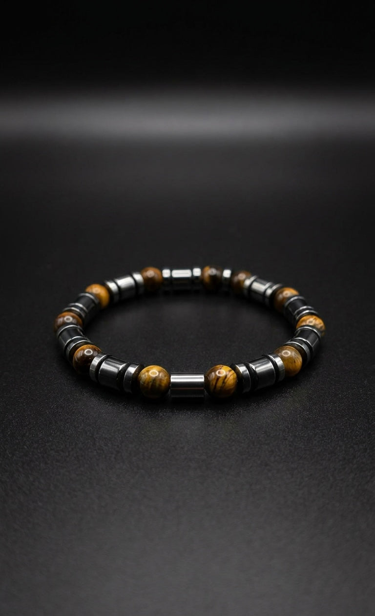 Luxury Tiger’s Eye & Hematite Bracelet