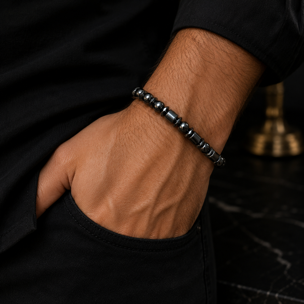 Luxury Hematite Bracelet – 19 cm – Any Size Available
