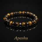 Natural Tiger Eye Men's Bracelet – Custom Size