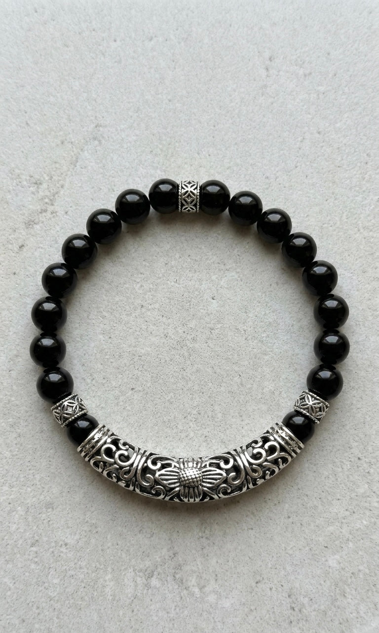 Luxury Black Onyx Bracelet – 19 cm – Any Size Available