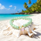 Natural Stone Couple Bracelet Set – Matching Beaded Bracelets – Handmade – 17cm – Any Size Available
