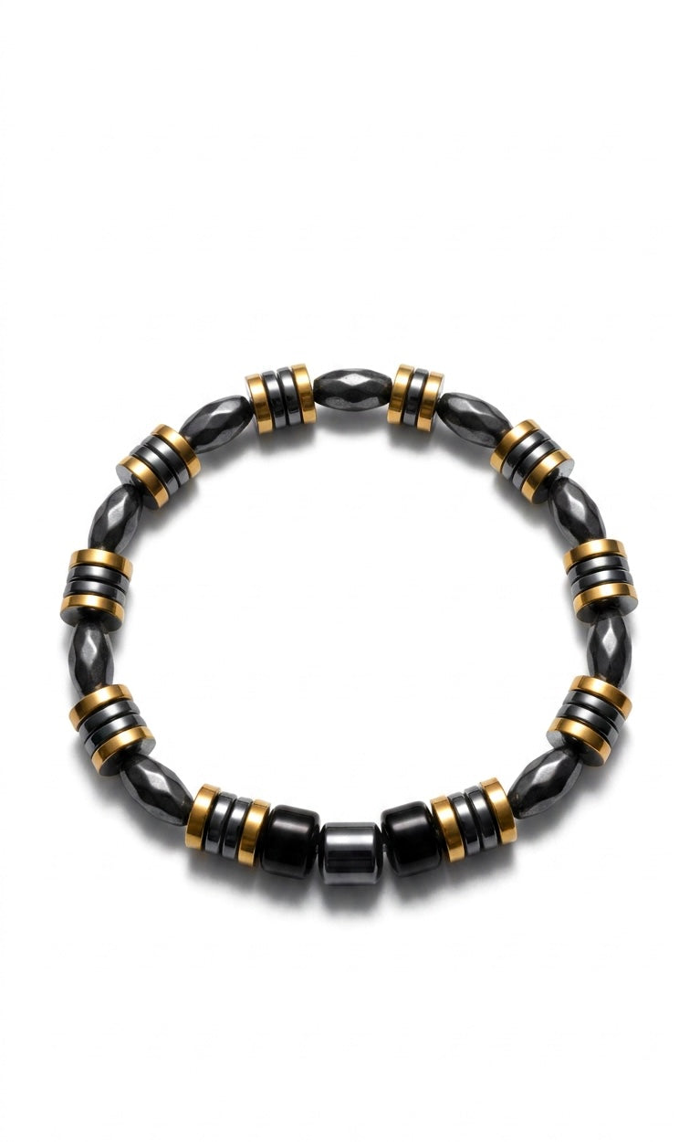 Premium Hematite & Black Onyx Bracelet for Men