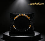 Handmade Natural Tiger Eye & Black Onyx Bracelet