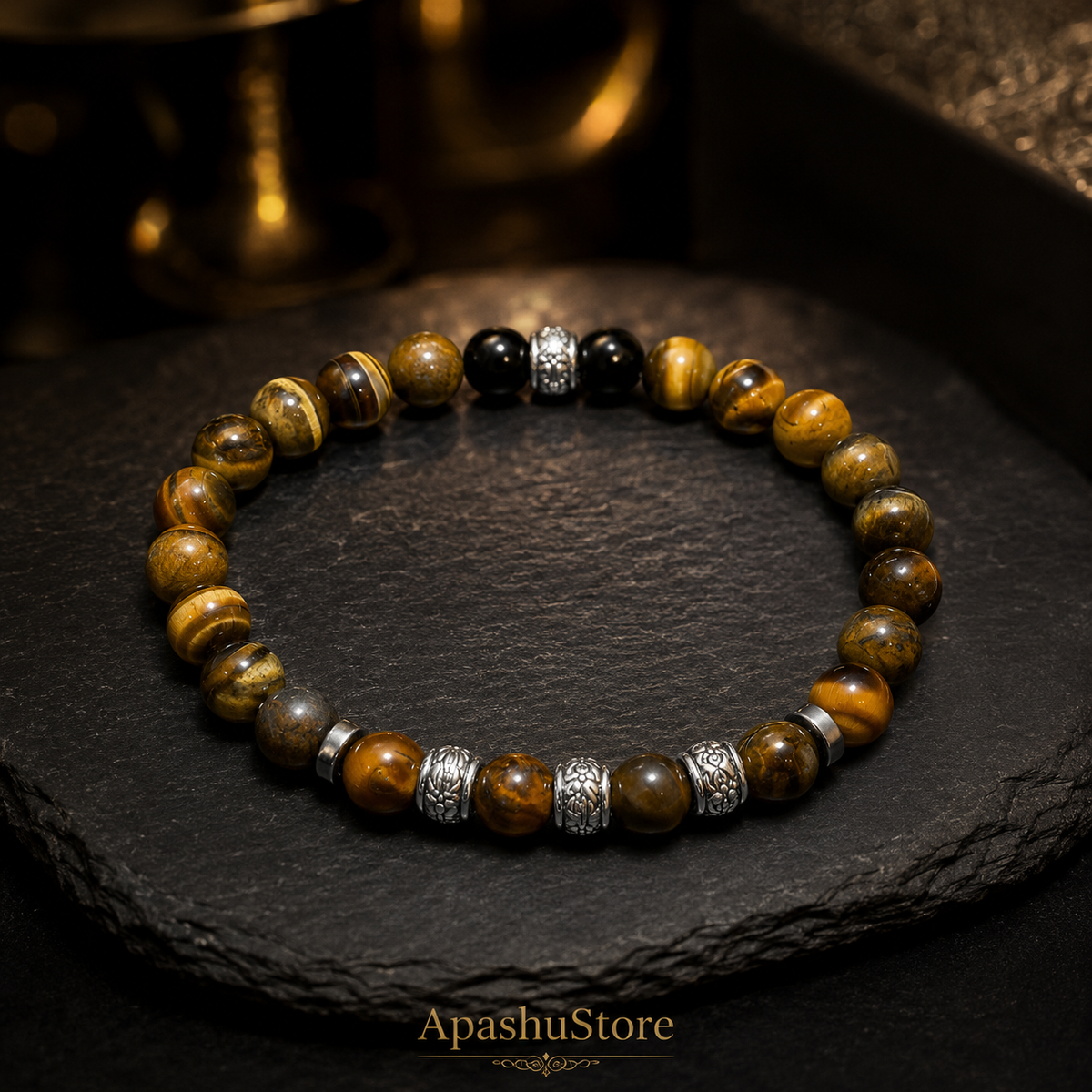Luxury Tiger Eye Bracelet – 19 cm – Any Size Available