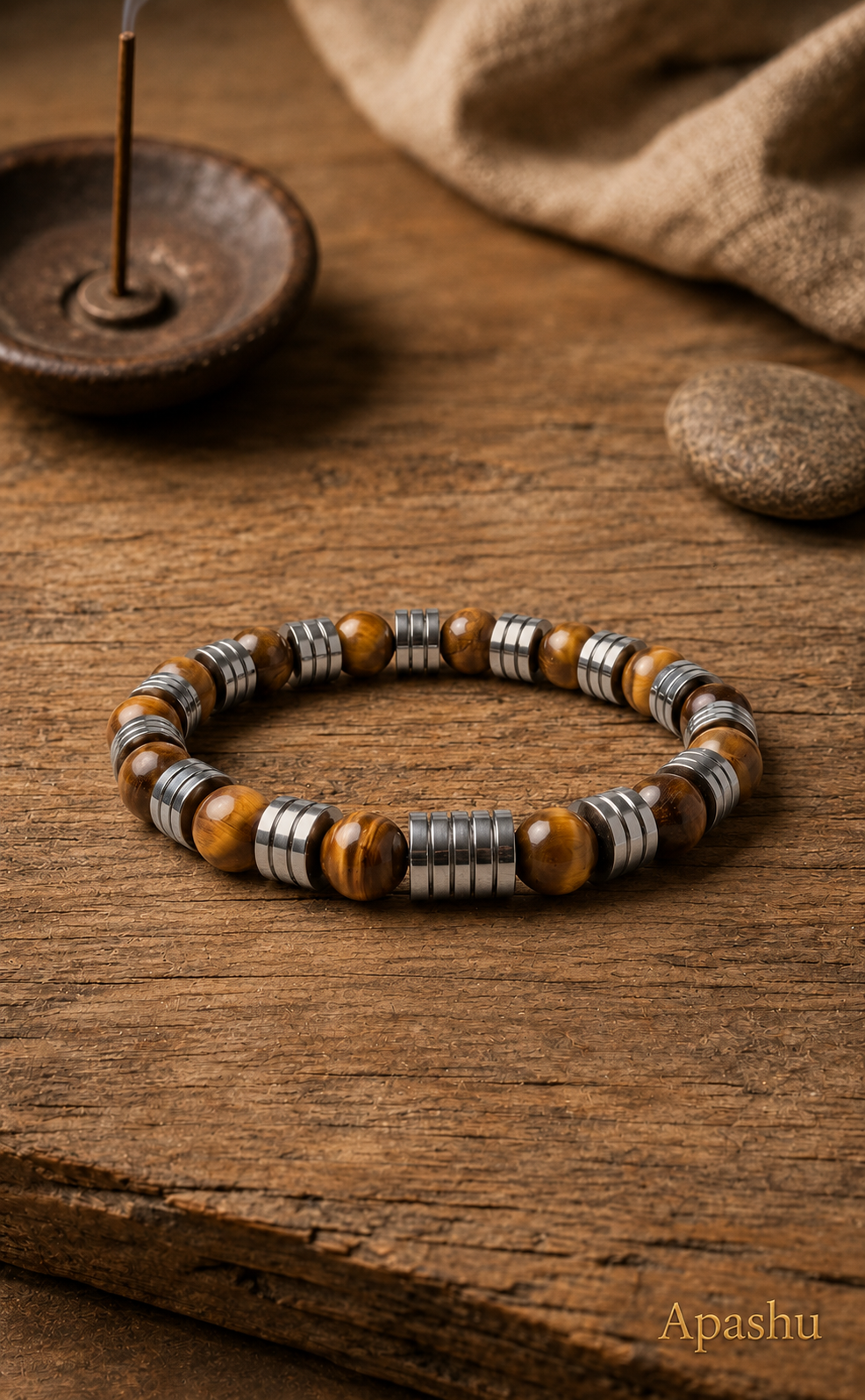 The Imperial – Luxury Tiger Eye & Hematite Men’s Bracelet