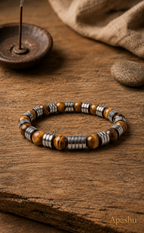 The Imperial – Luxury Tiger Eye & Hematite Men’s Bracelet