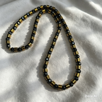Men’s Faceted Hematite Necklace – 8mm Beads – 26” Slip-On – Custom Length Available