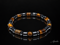 Men’s Tiger Eye & Hematite Bracelet – 6mm Beads – Handmade