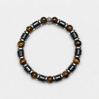 Luxury Tiger Eye & Hematite Men's Bracelet – 8mm Natural Stone