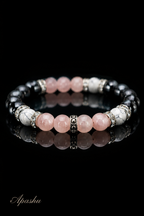 Luxury Women’s Onyx & Hematite Bracelet – Natural Gemstones