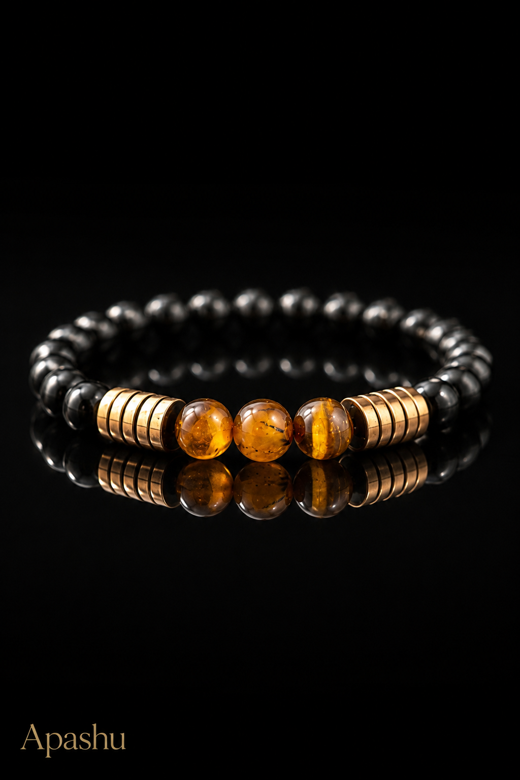 Luxury Men’s Bracelet – Black Onyx & Tiger Eye | Natural Stones